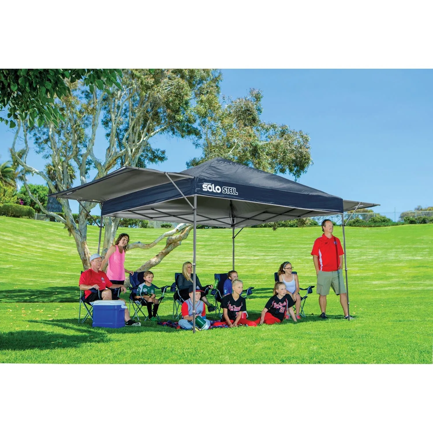 Quik Shade | Solo Steel 170 10' x 17' Straight Leg Canopy - Midnight Blue