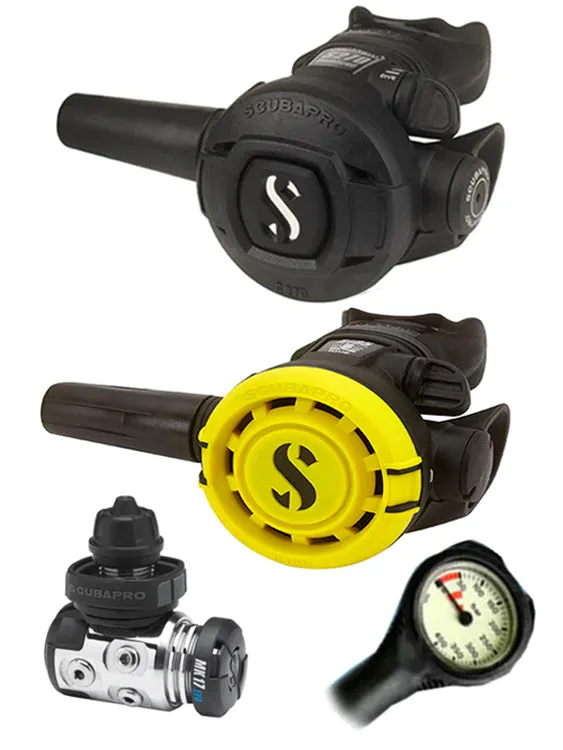 Scubapro Regulator Set: MK17 Evo (DIN or Yoke) / S270 / Octopus & Free Termo Gauge