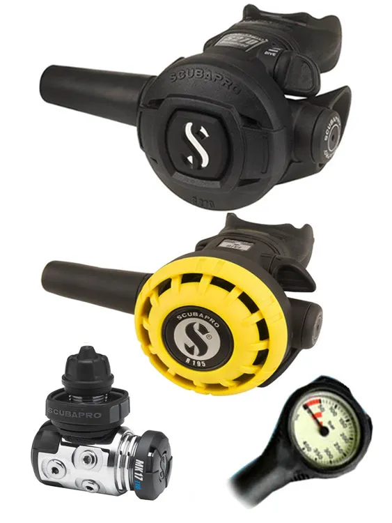 Scubapro Regulator Set: MK17 Evo (DIN or Yoke) / S270 / Octopus & Free Termo Gauge