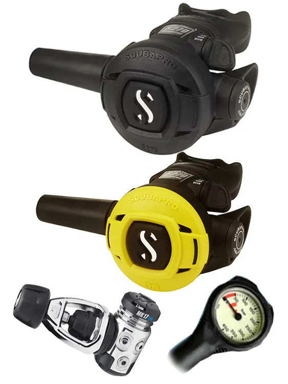 Scubapro Regulator Set: MK17 Evo (DIN or Yoke) / S270 / Octopus & Free Termo Gauge