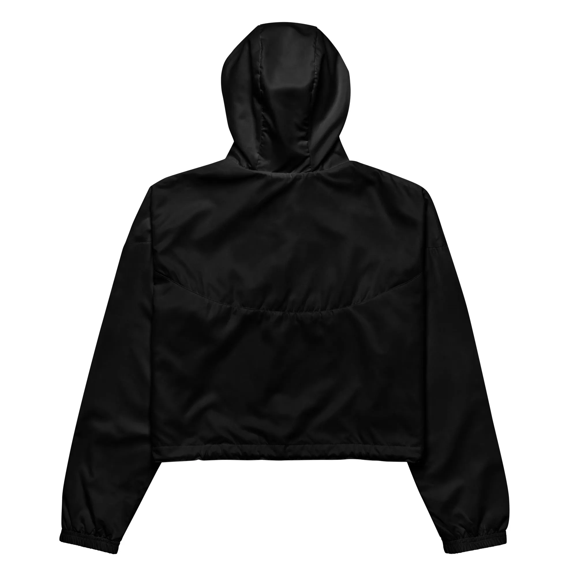 Silent Savage Brand - Women’s cropped windbreaker (wht)