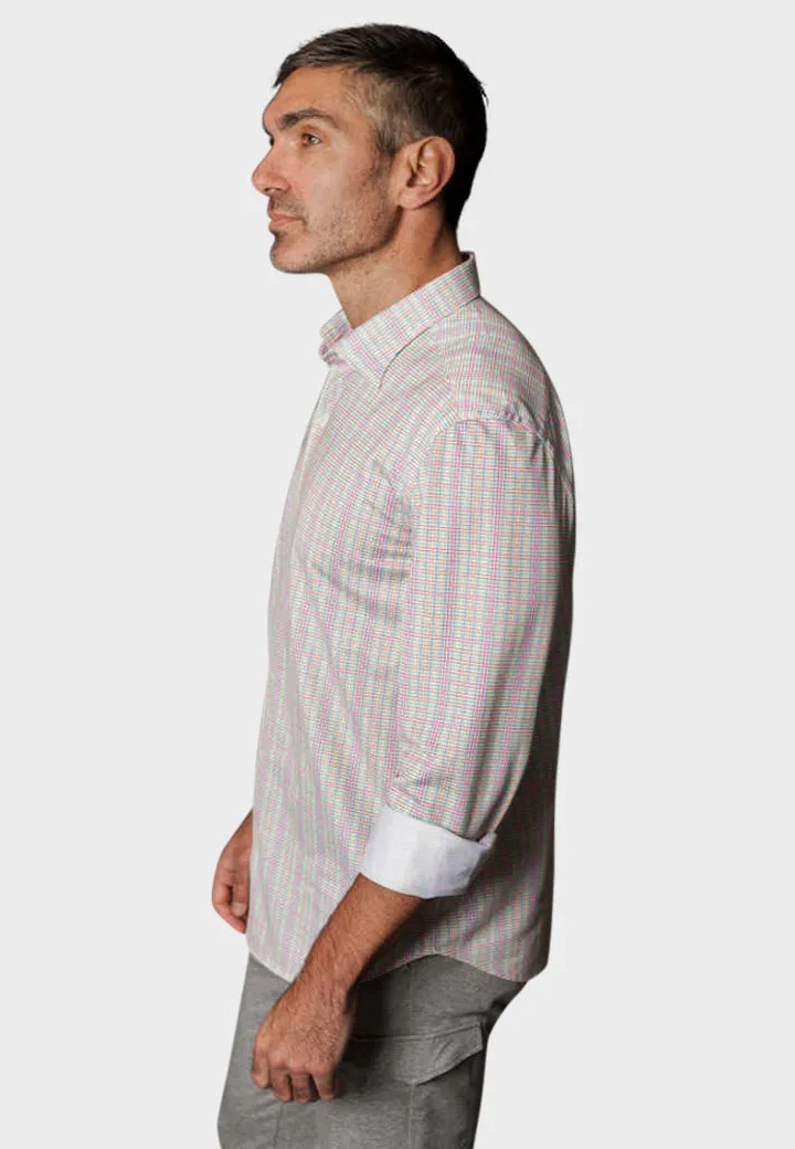 Spectrum Check Long Sleeve Tech Shirt