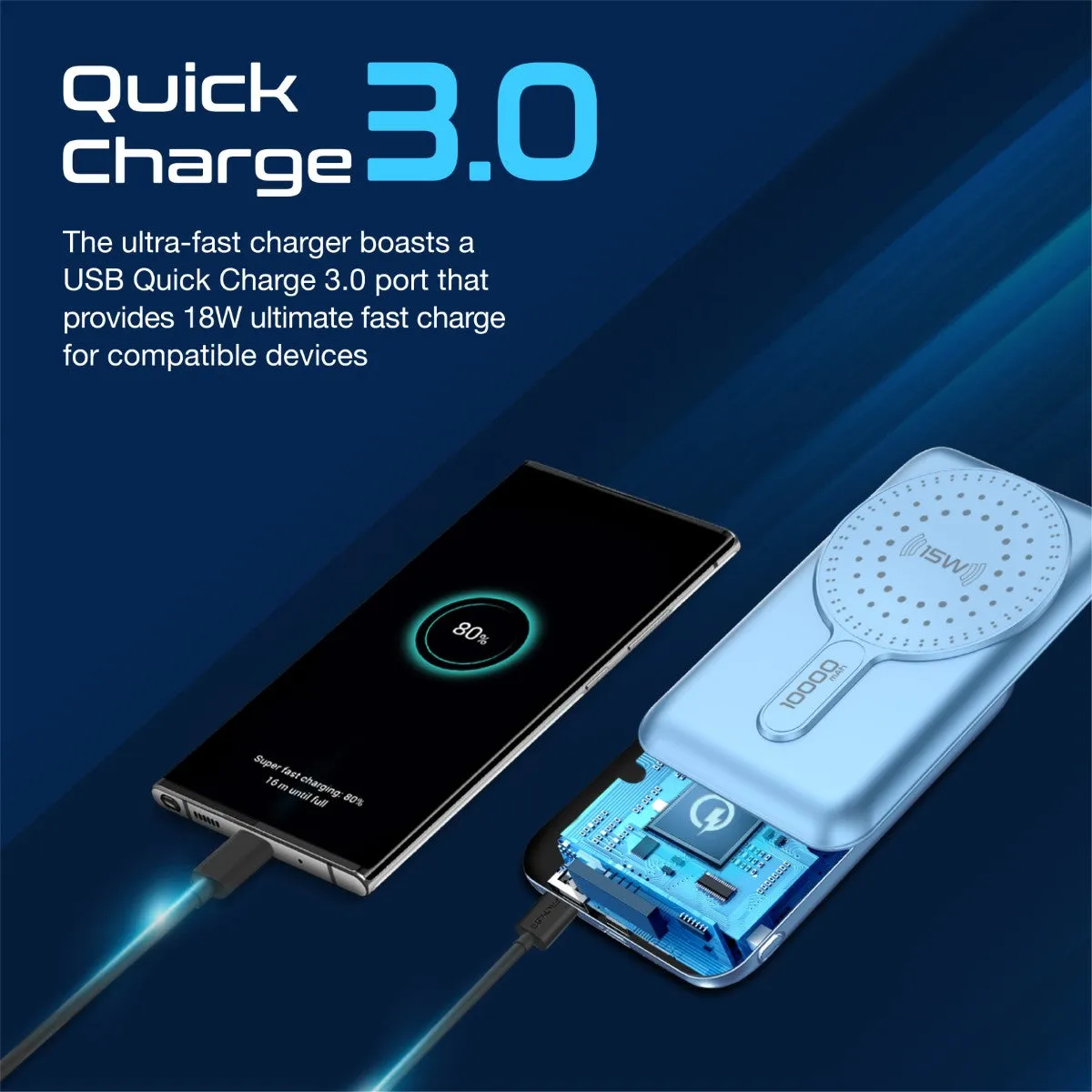 SuperCharge MagSafe Wireless Charging Power Bank