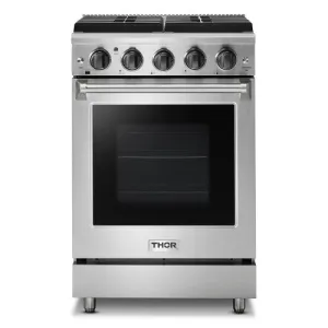 Thor Kitchen 24 Inch Freestanding Gas Range in Stainless Steel