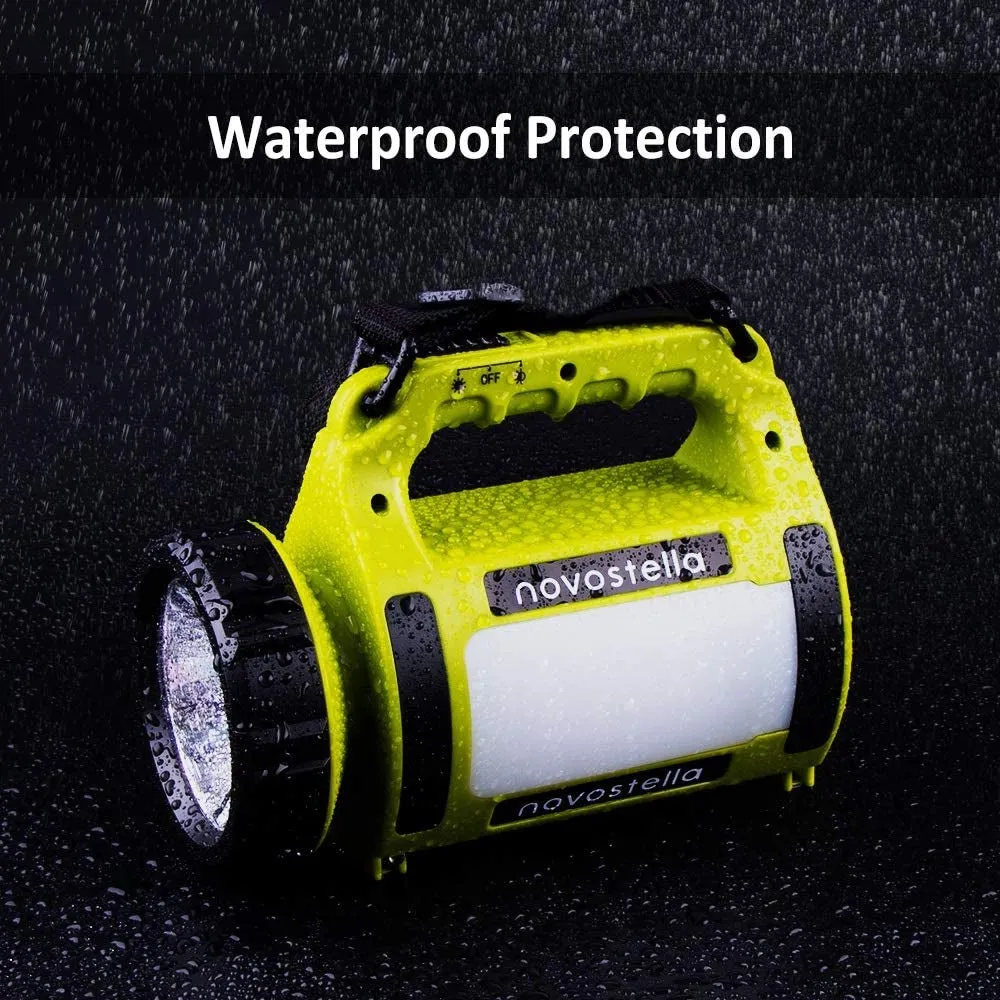 TrailSeeker 650: Rechargeable LED Torch, All-in-One Camping Companion with Spotlight, Waterproof Brilliance, and High-Power Beam