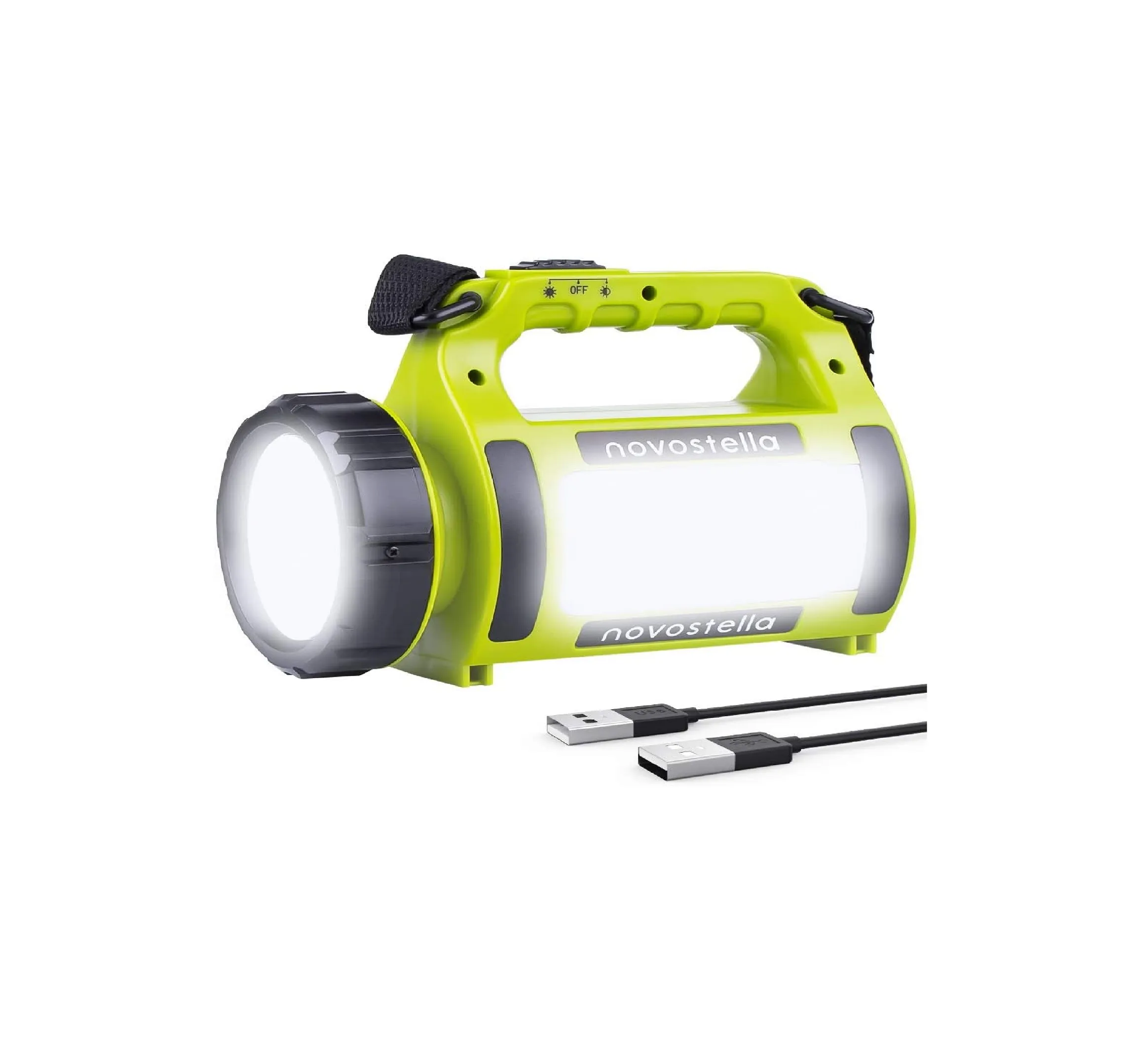 TrailSeeker 650: Rechargeable LED Torch, All-in-One Camping Companion with Spotlight, Waterproof Brilliance, and High-Power Beam