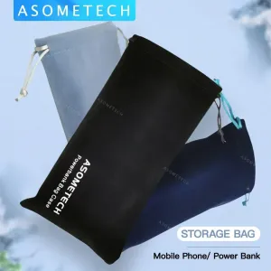 Travel-Friendly Power Bank Storage Pouch with Drawstring Closure for Mobile Accessories