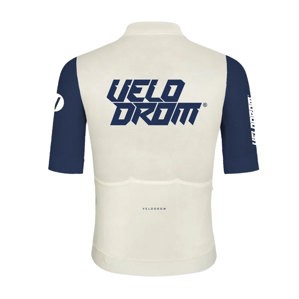 VELODROM RaceDay Jersey SS24 - Off White/Navy