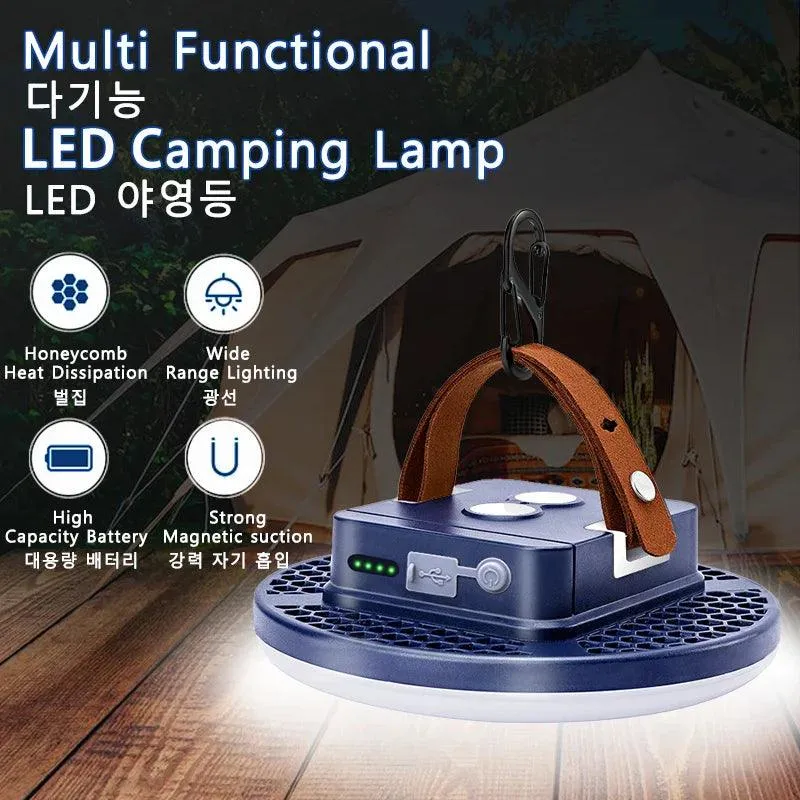 Versatile Outdoor LED Lantern with Power Bank and Waterproof Design