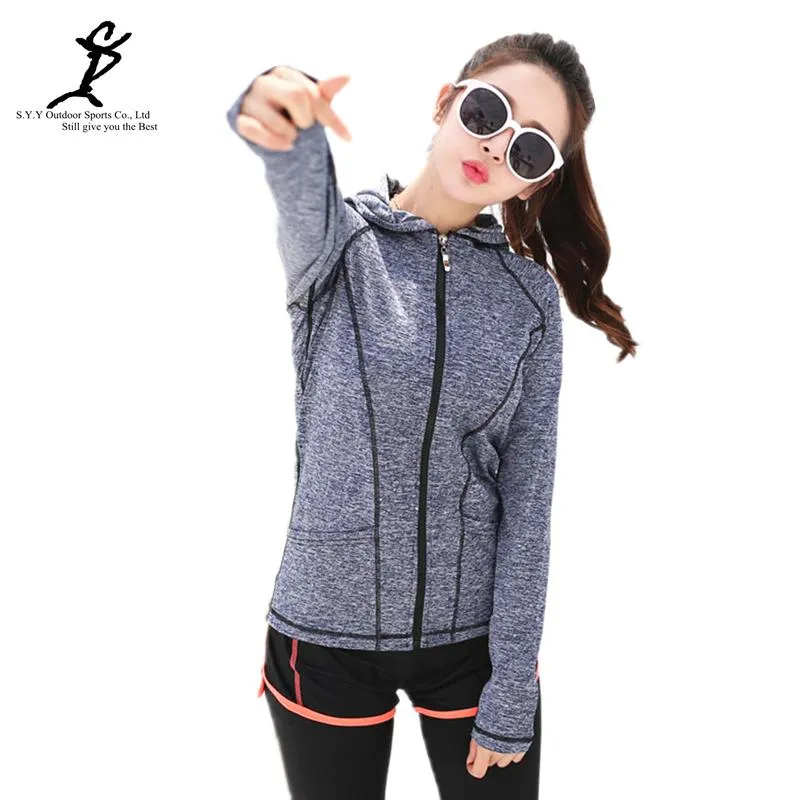 Women Spring Sport Running Jackets Hot Gym And Yoga Hoodie Sweatshirt