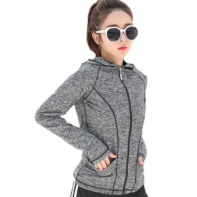 Women Spring Sport Running Jackets Hot Gym And Yoga Hoodie Sweatshirt