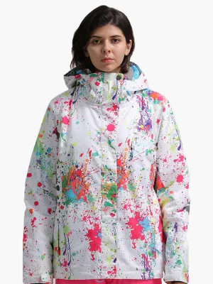 Women's Colorful Waterproof Windproof Thermal Warm Snowboard Jacket