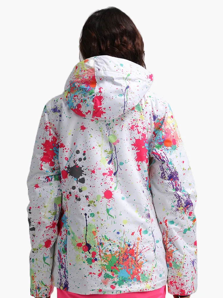 Women's Colorful Waterproof Windproof Thermal Warm Snowboard Jacket