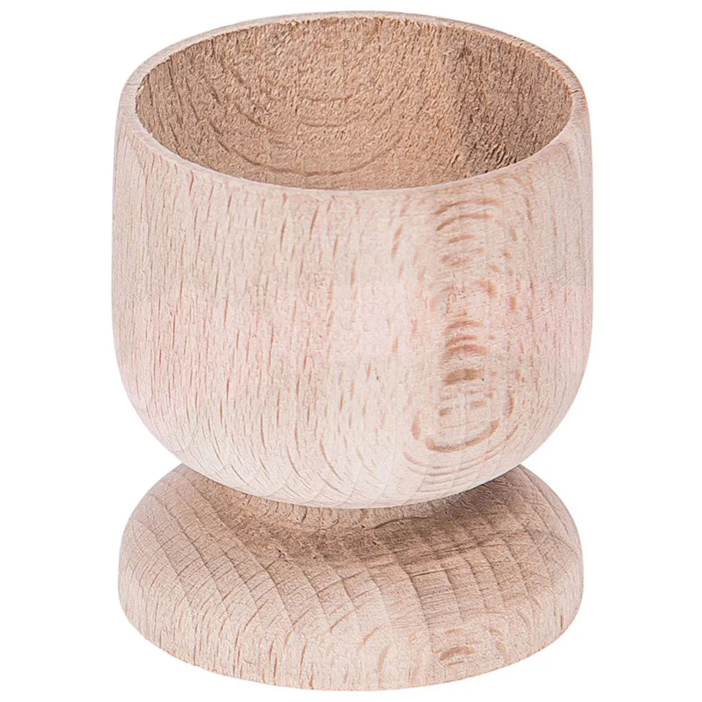 Wooden Egg With Cup Set