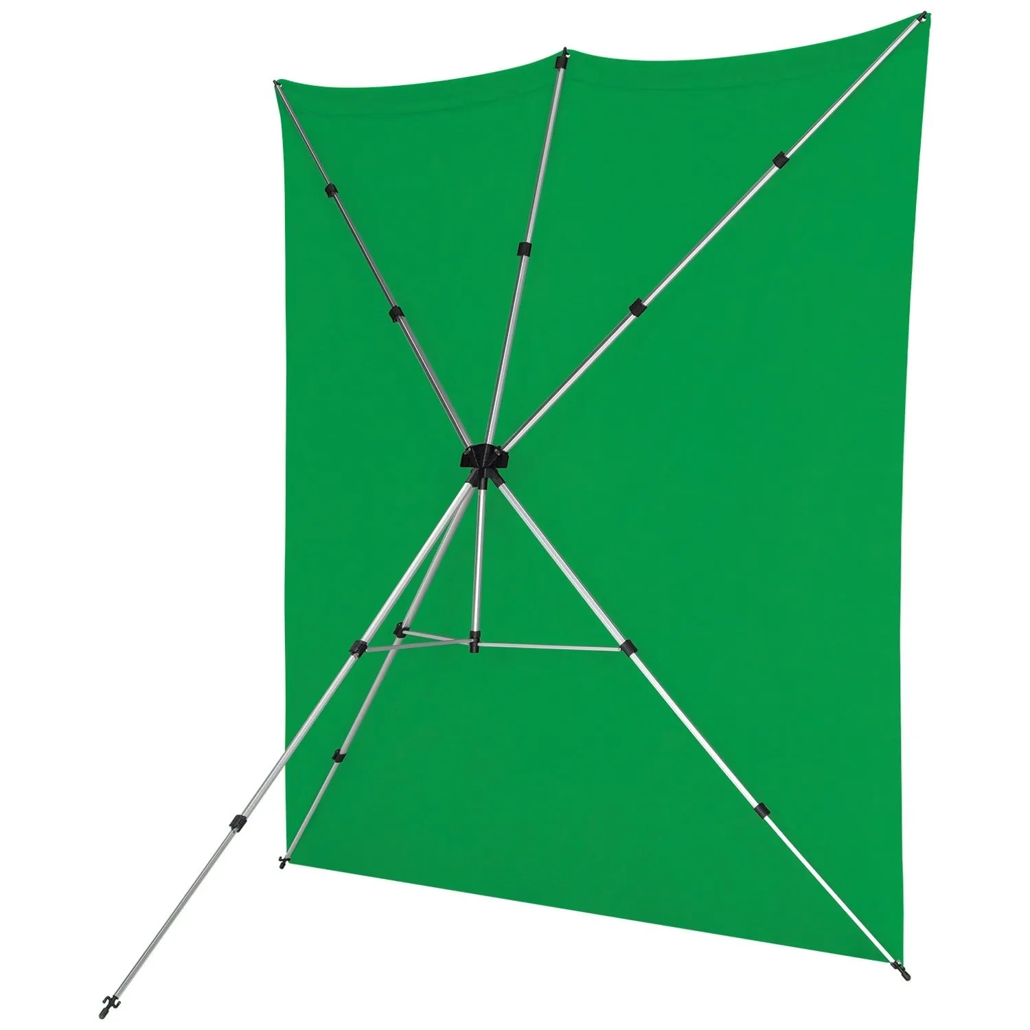 X-Drop Pro Wrinkle-Resistant Backdrop Kit - Chroma-Key Green Screen (8' x 8')