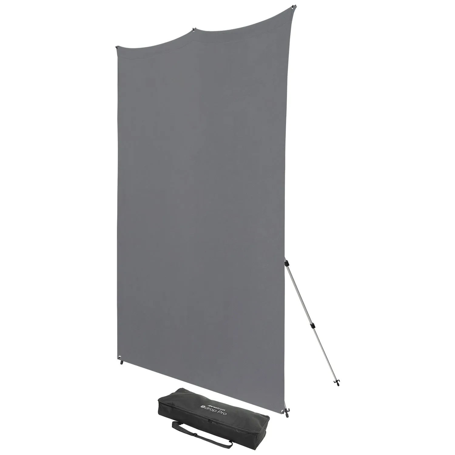 X-Drop Pro Wrinkle-Resistant Backdrop Kit - Neutral Gray (8' x 8')