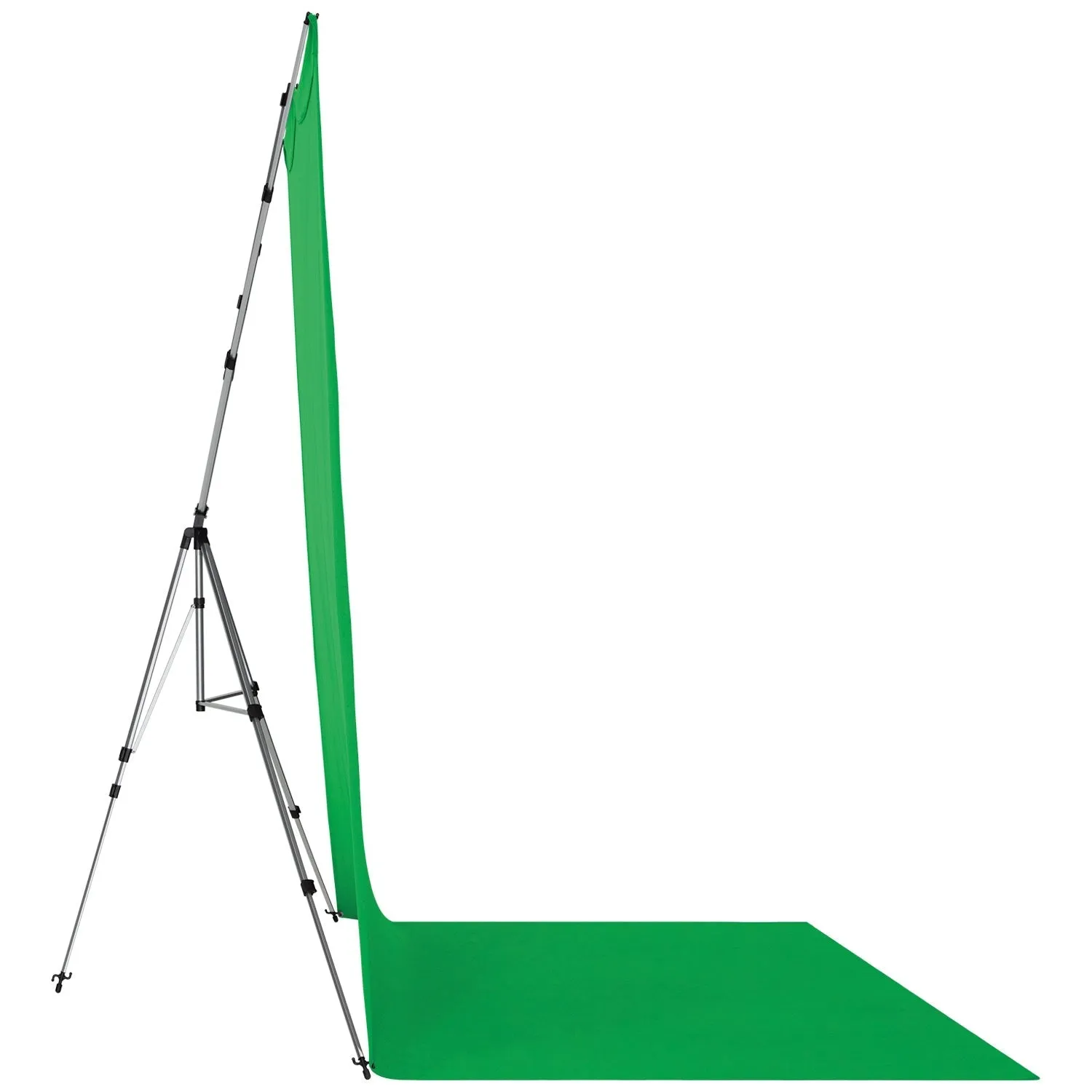 X-Drop Pro Wrinkle-Resistant Sweep Backdrop Kit - Chroma-Key Green Screen (8' x 13')