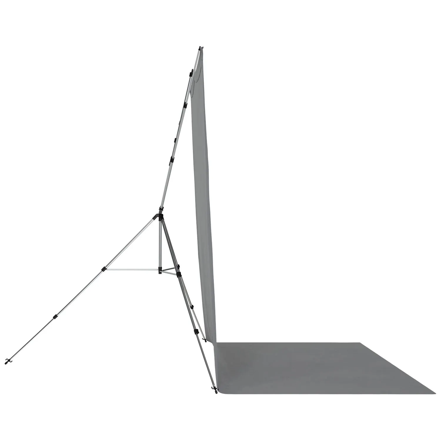 X-Drop Pro Wrinkle-Resistant Sweep Backdrop Kit - Neutral Gray (8' x 13')