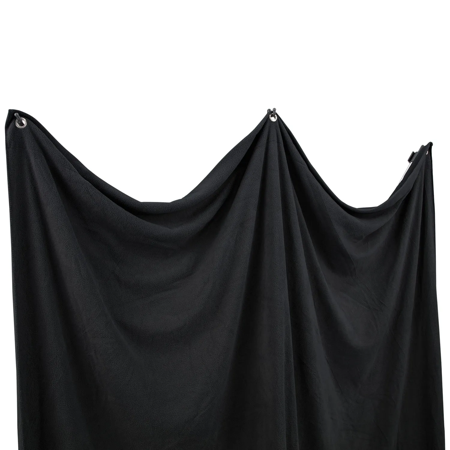 X-Drop Pro Wrinkle-Resistant Sweep Backdrop Kit - Rich Black (8' x 13')