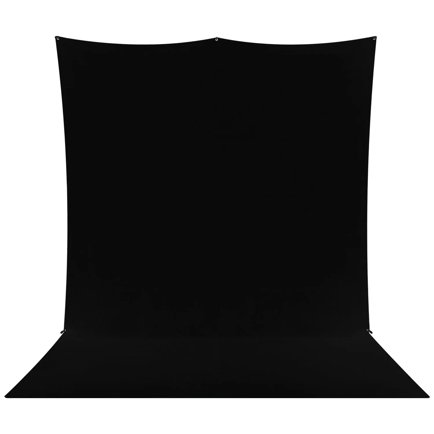 X-Drop Pro Wrinkle-Resistant Sweep Backdrop Kit - Rich Black (8' x 13')