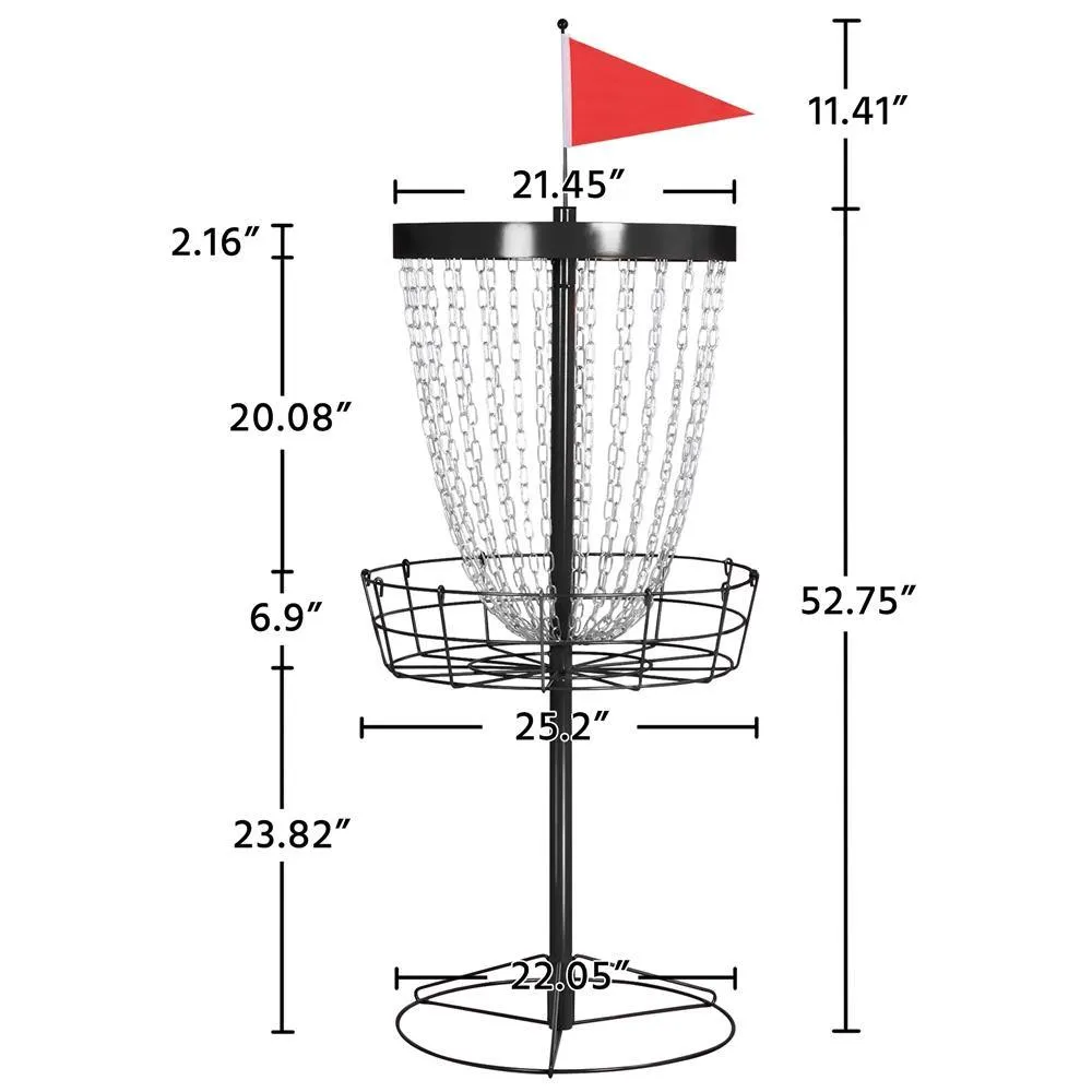 Yaheetech Disc Golf Basket 24-Chain