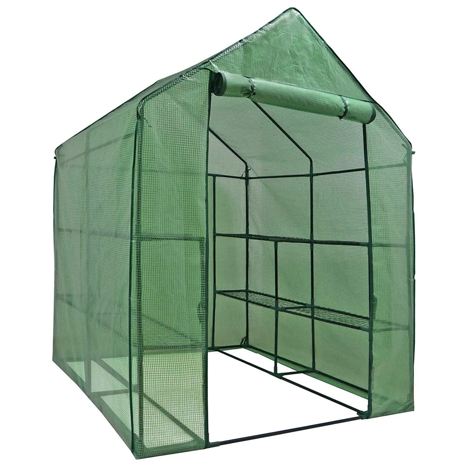 ZENY™ Mini Walk-in Greenhouse Indoor/Outdoor 2 Tier 8 Shelves